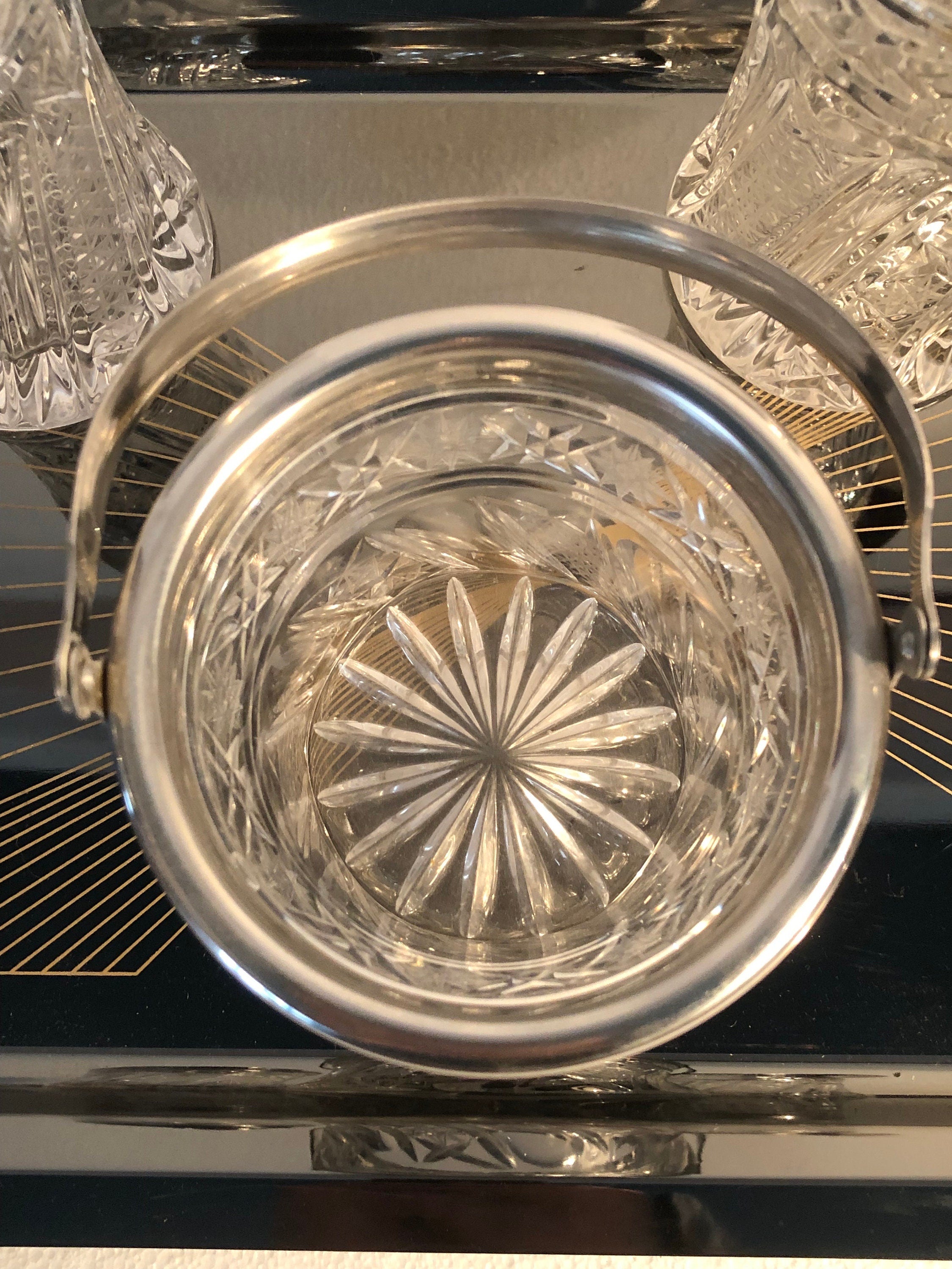 Vintage Crystal Cocktail Set
