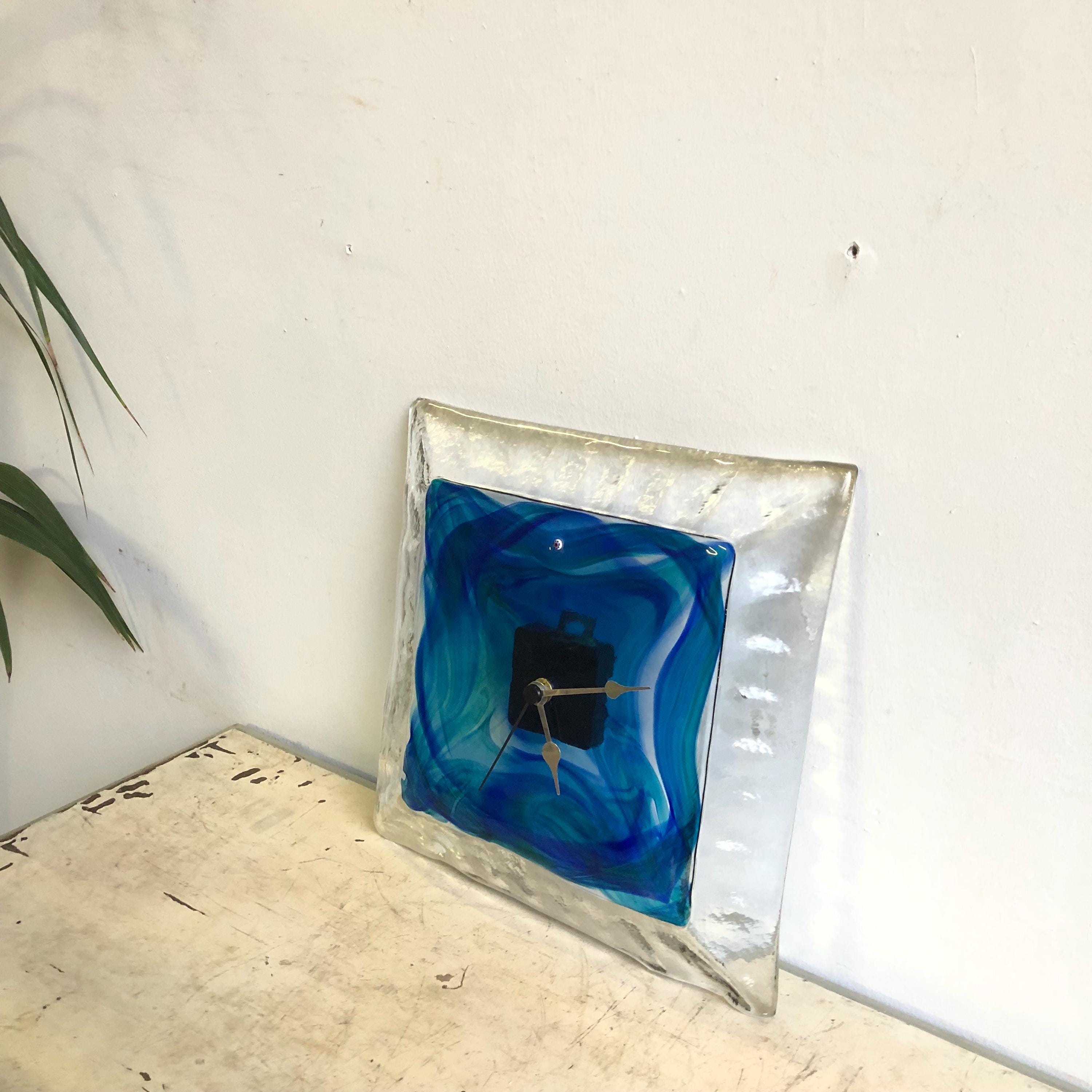 Vintage La Murrina Clock in Murano Glass