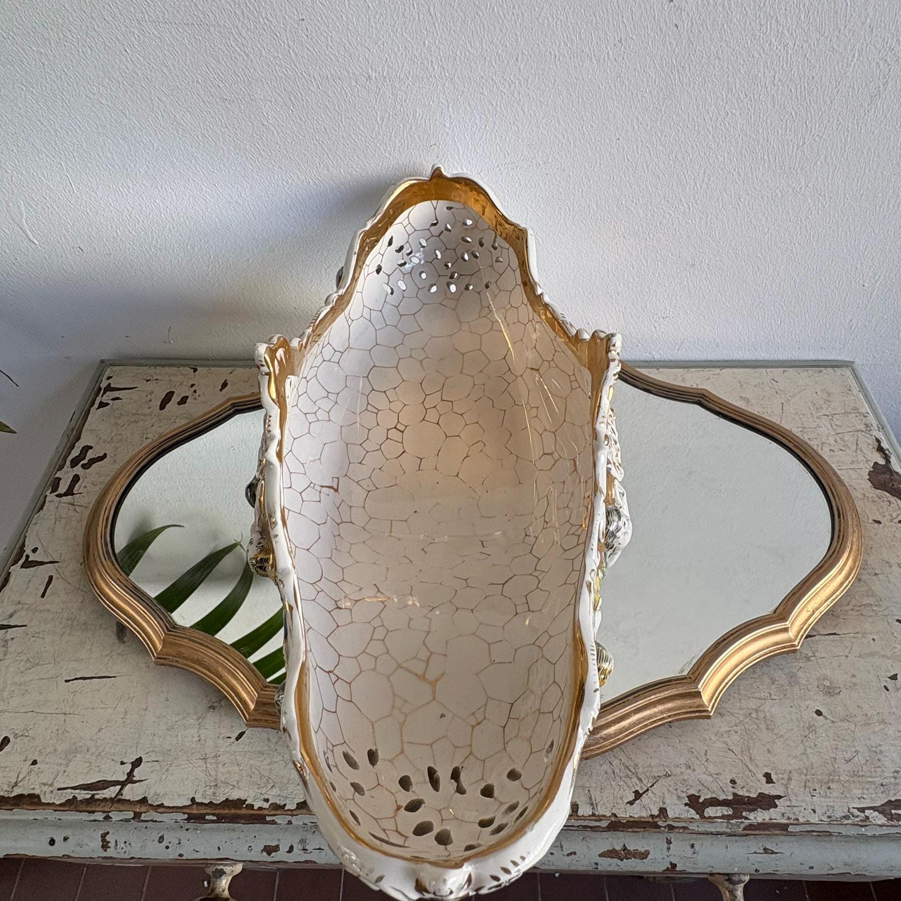 Vintage Capodimonte Fruit Bowl