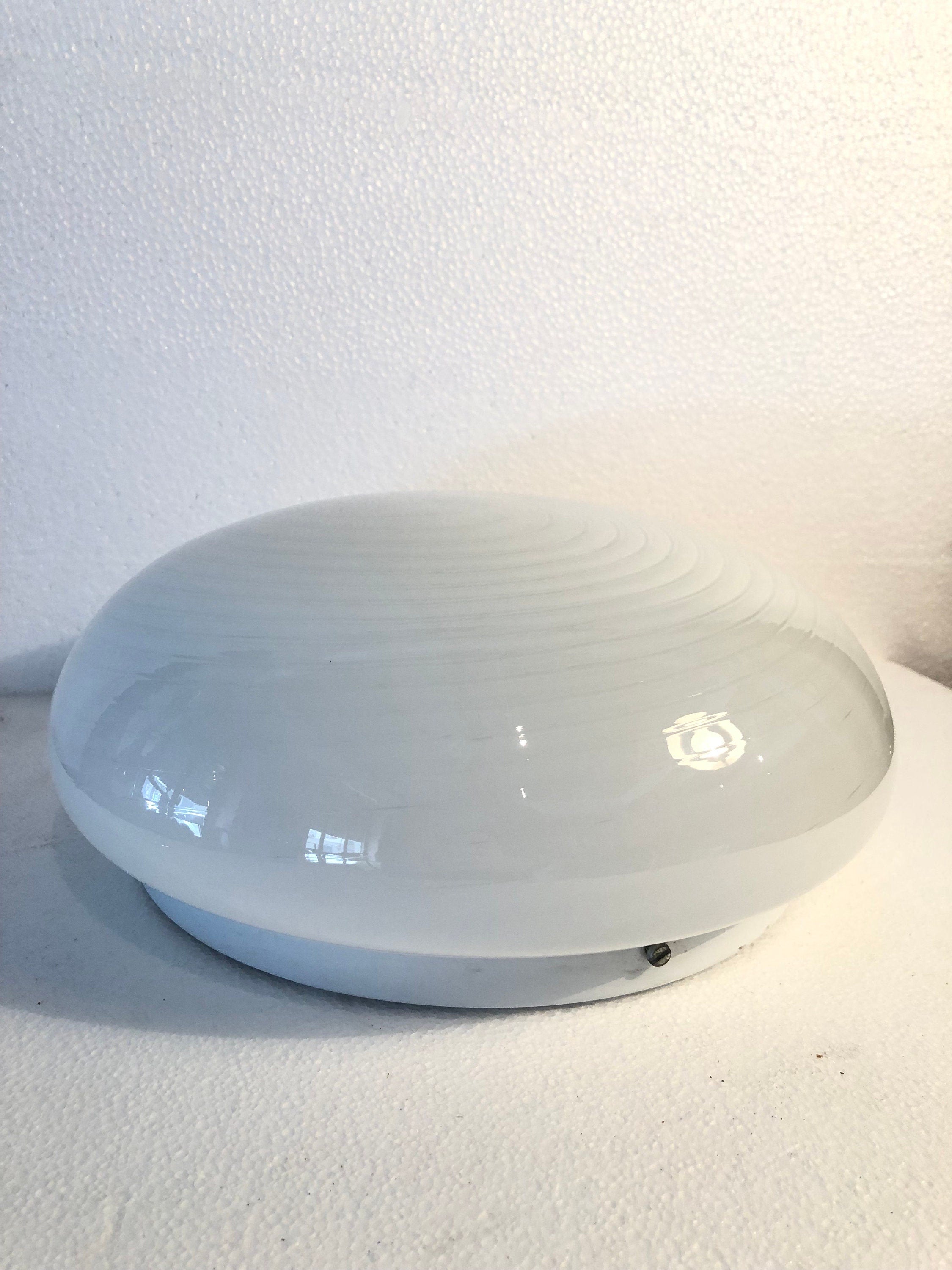 Vintage Murano Wall Sconce in White