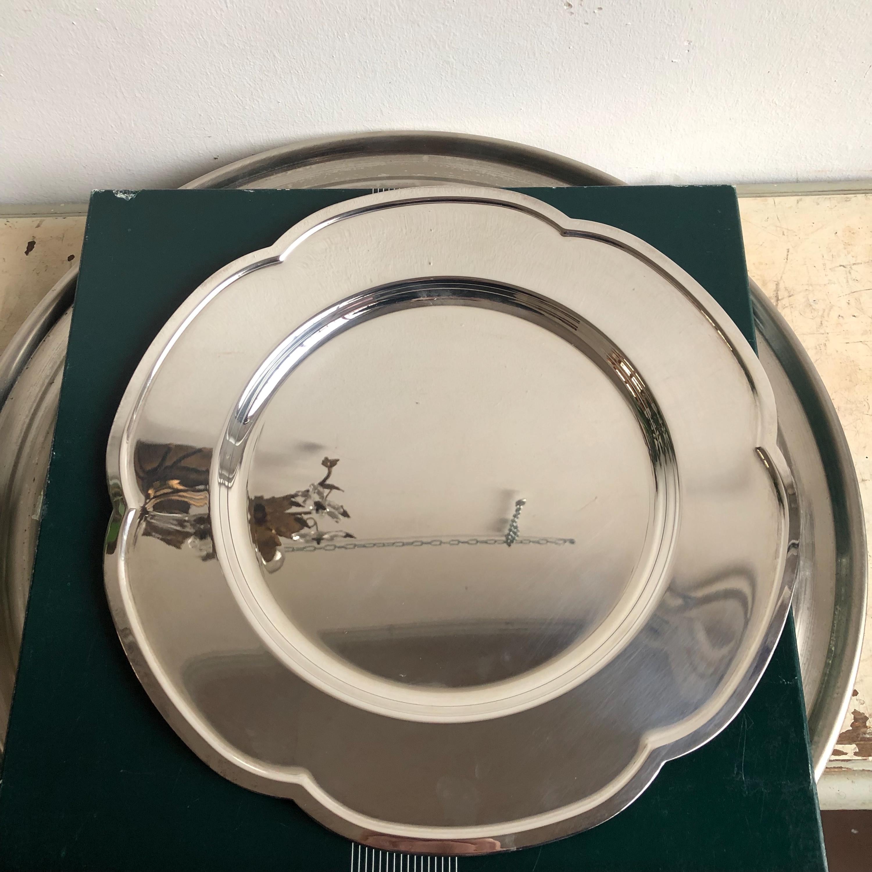 Vintage Silver Plated Brass Placemat, Holiday Table Setting, Elegant Dining Decor, Christmas Placemat