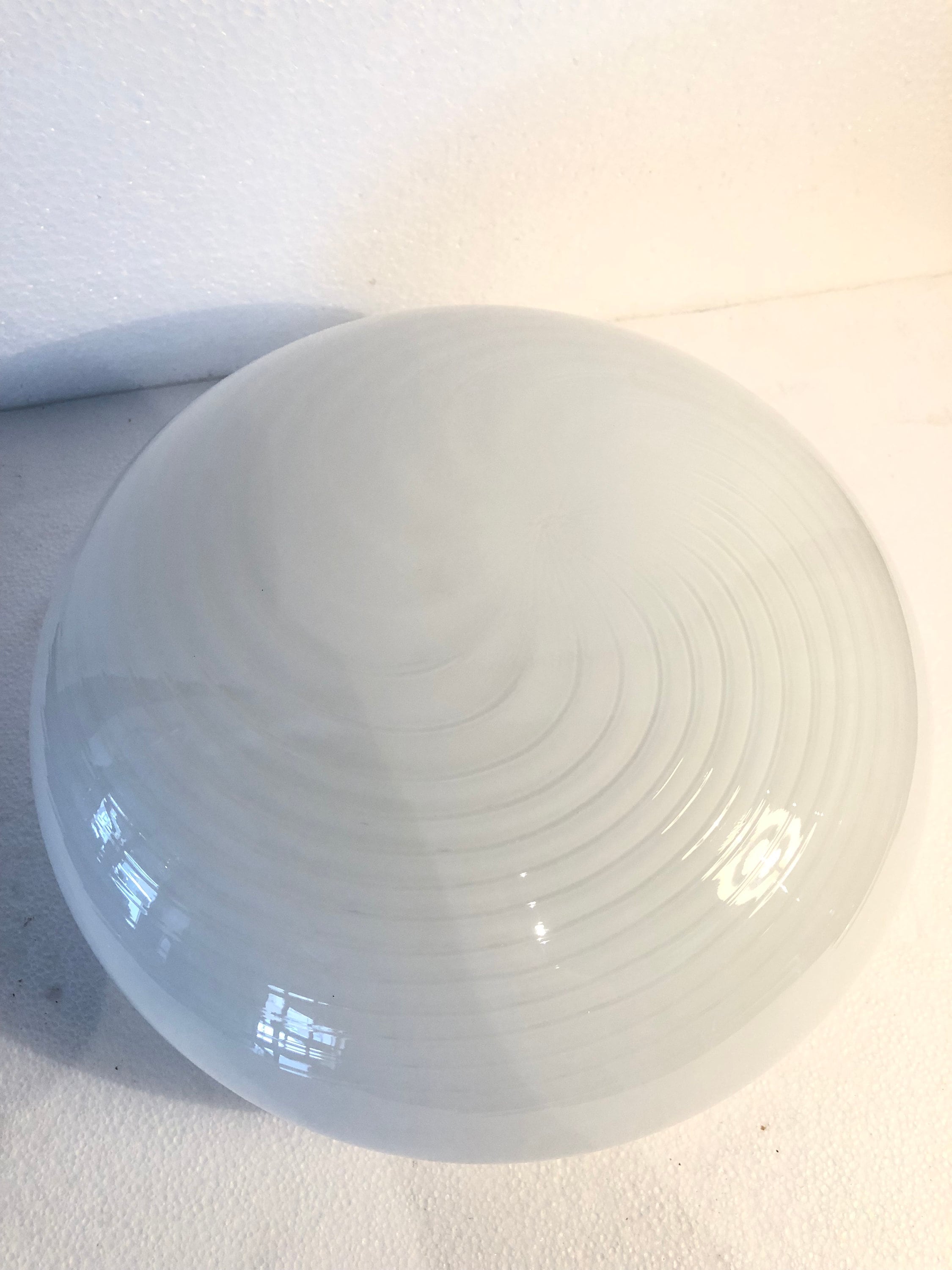 Vintage Murano Wall Sconce in White