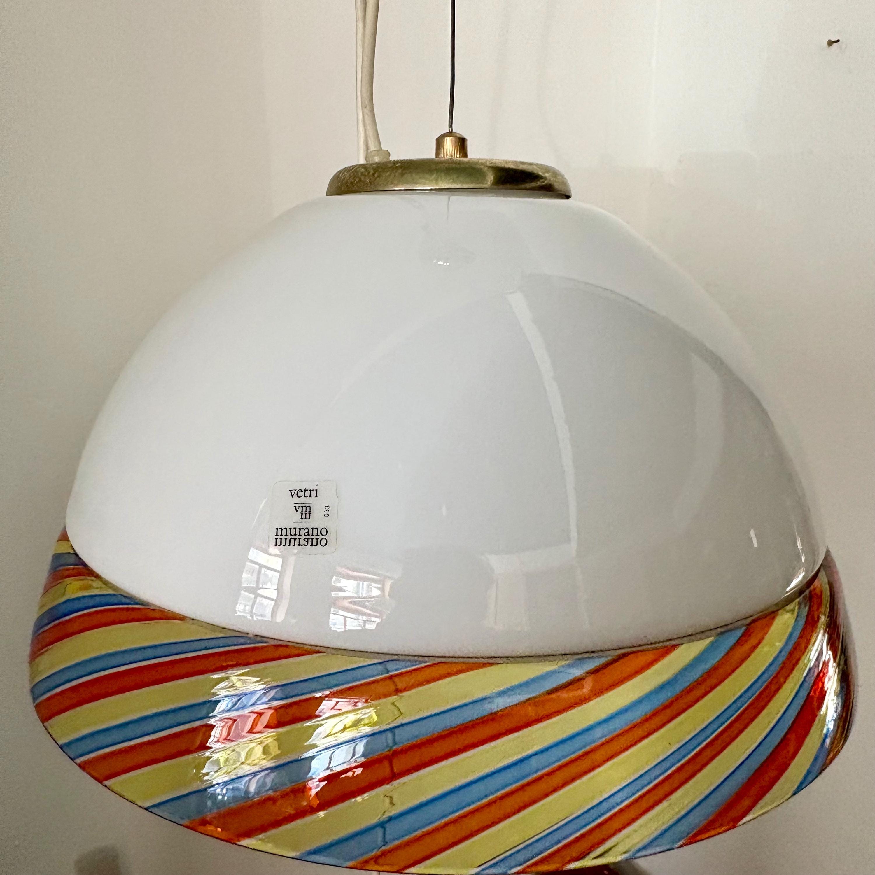 Vintage Murano Semi Sphere Chandelier