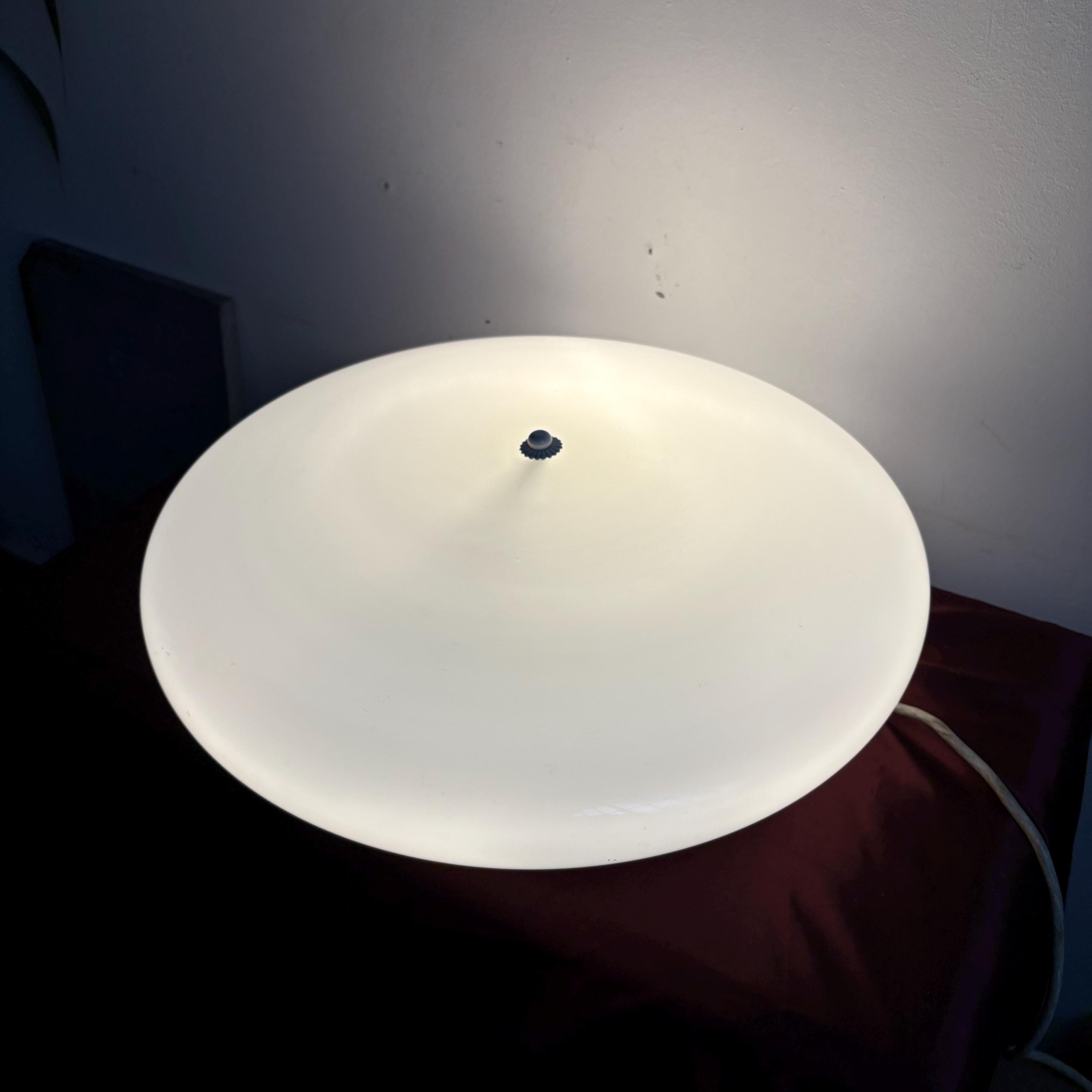 Large Vintage Murano Wall Sconce, White Color