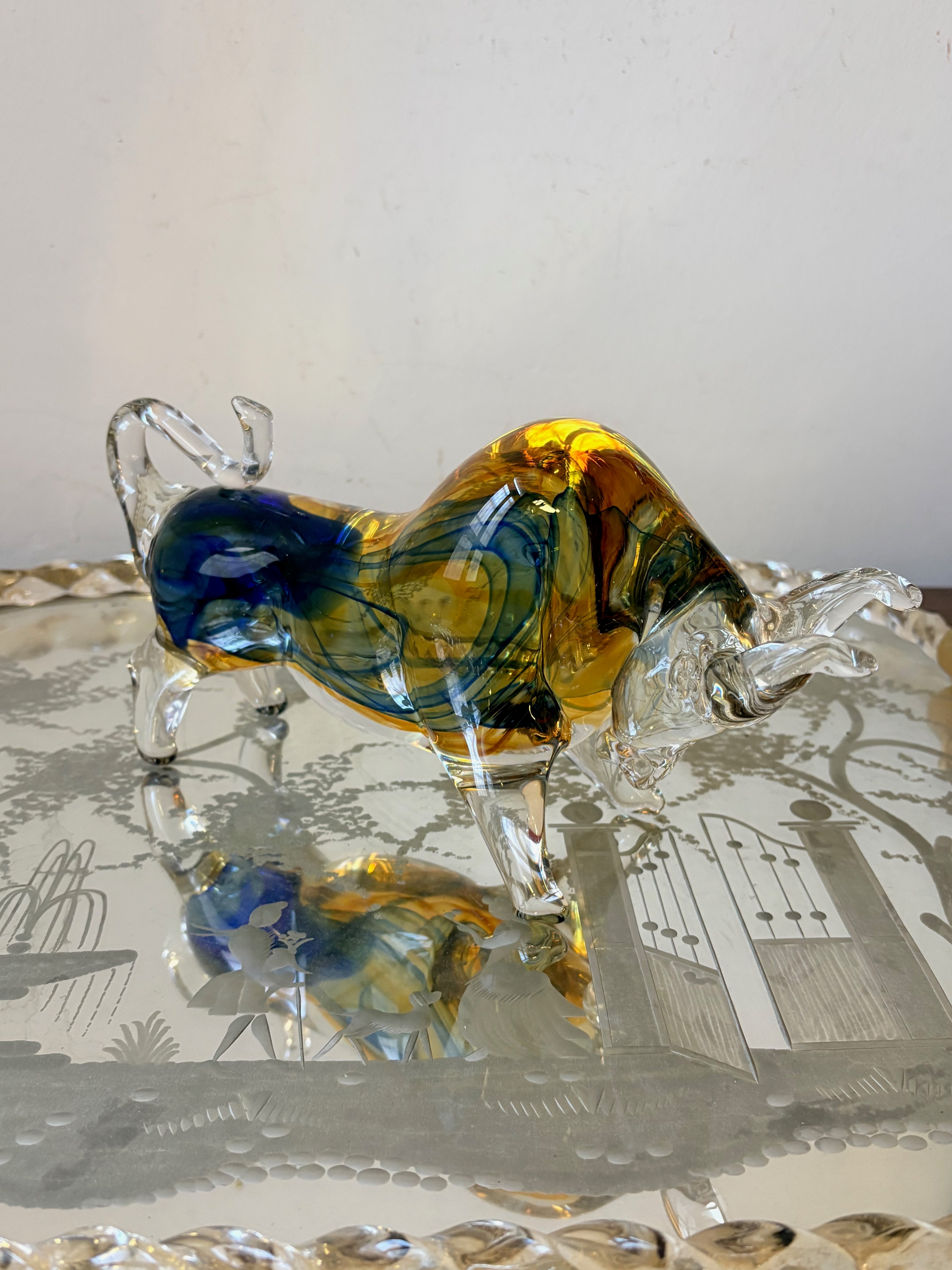 Murano Glass Bull