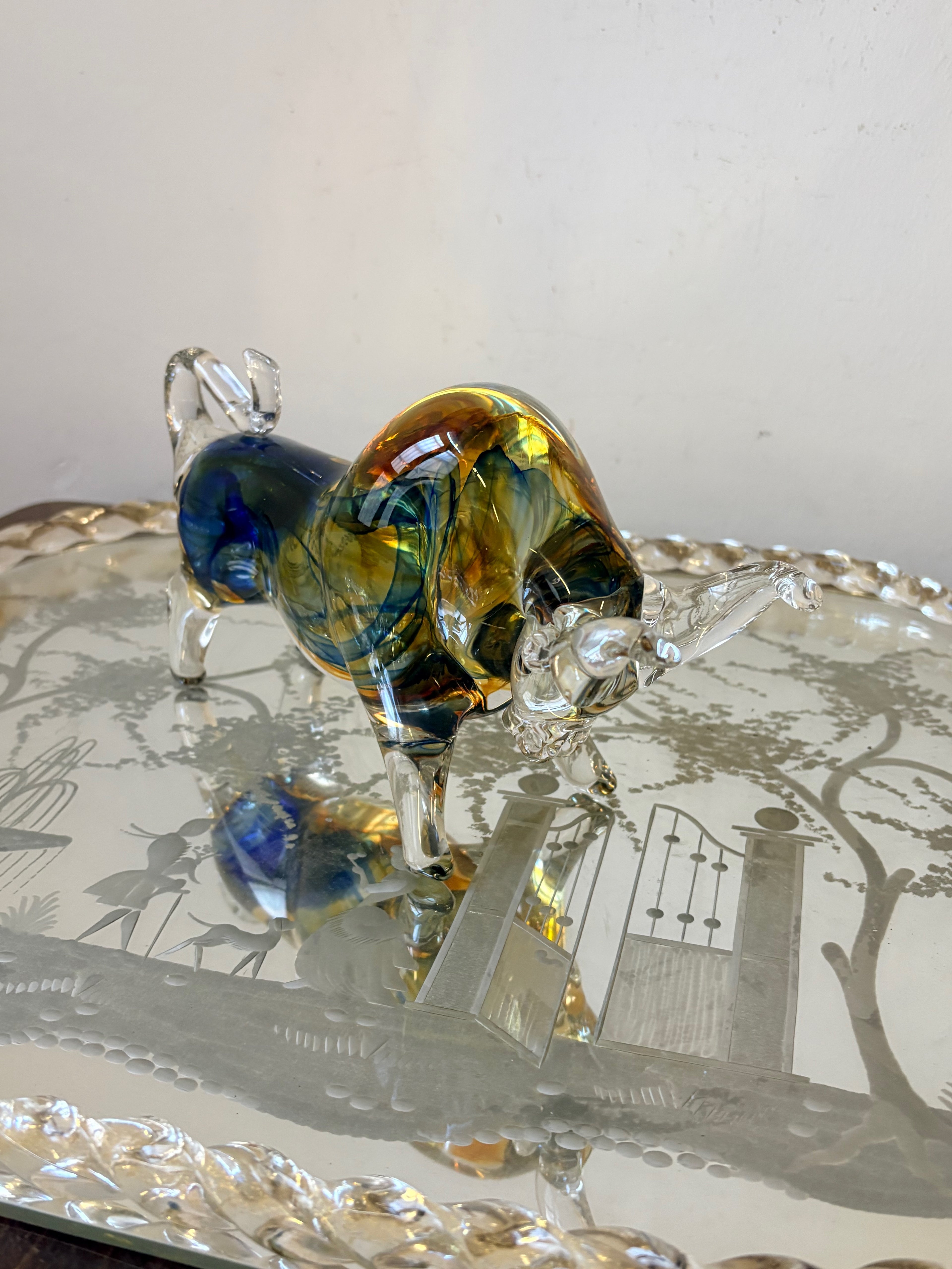 Murano Glass Bull