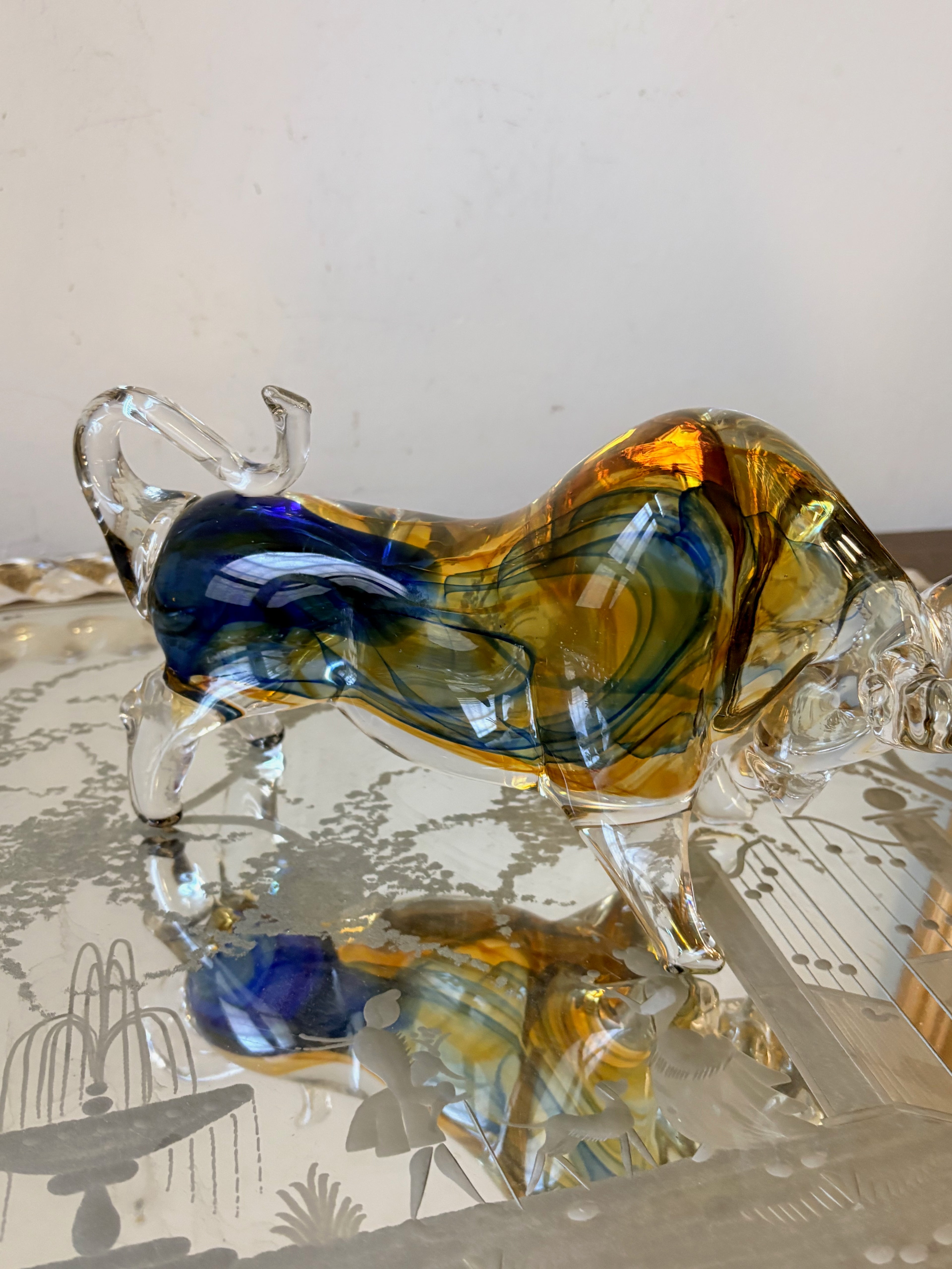 Murano Glass Bull