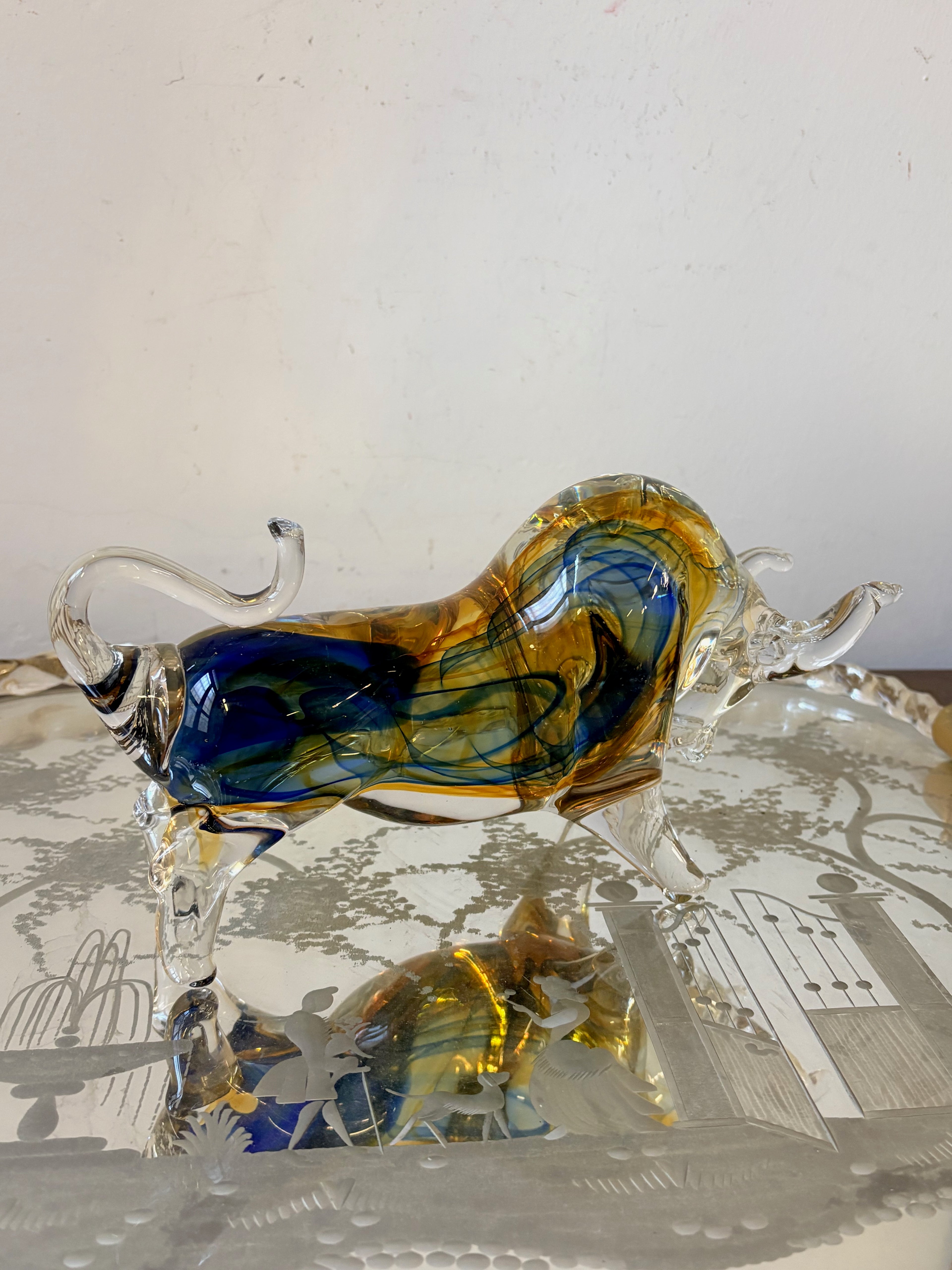 Murano Glass Bull