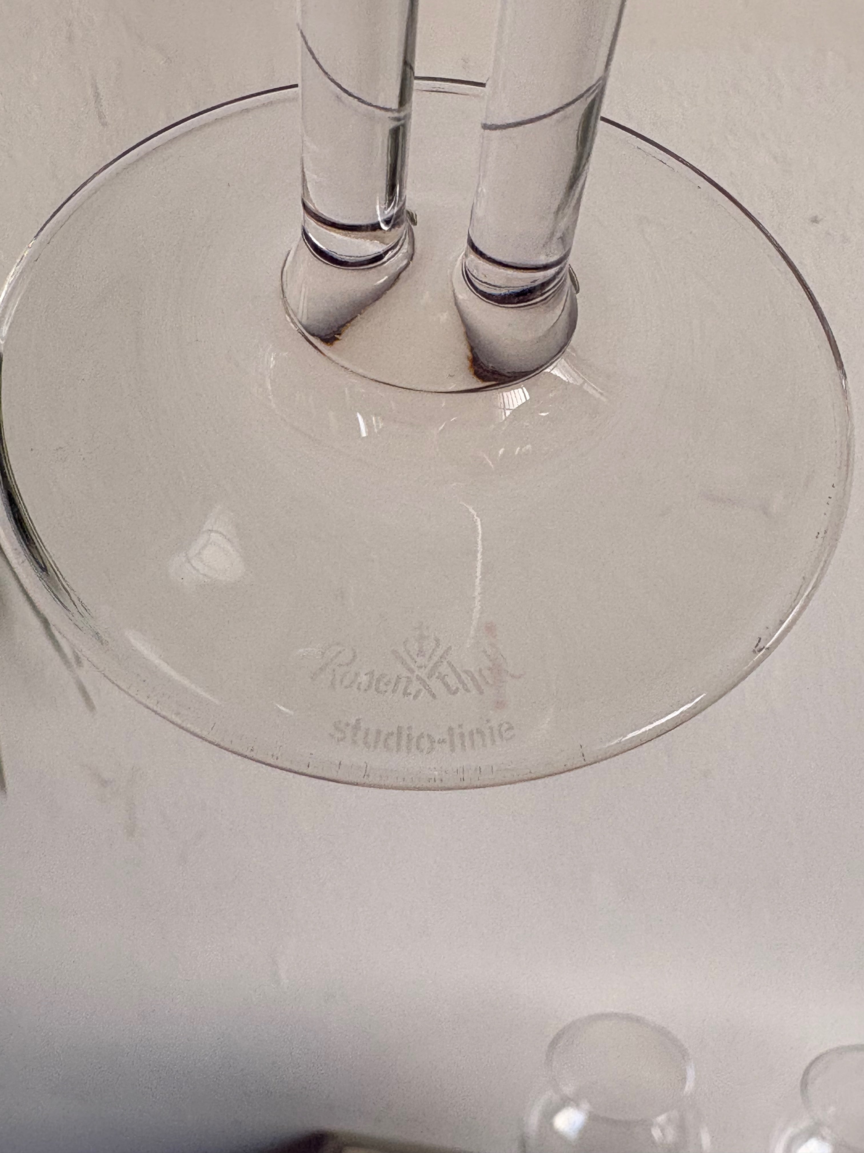 Vintage Cognac Glasses Rosenthal Studio Line