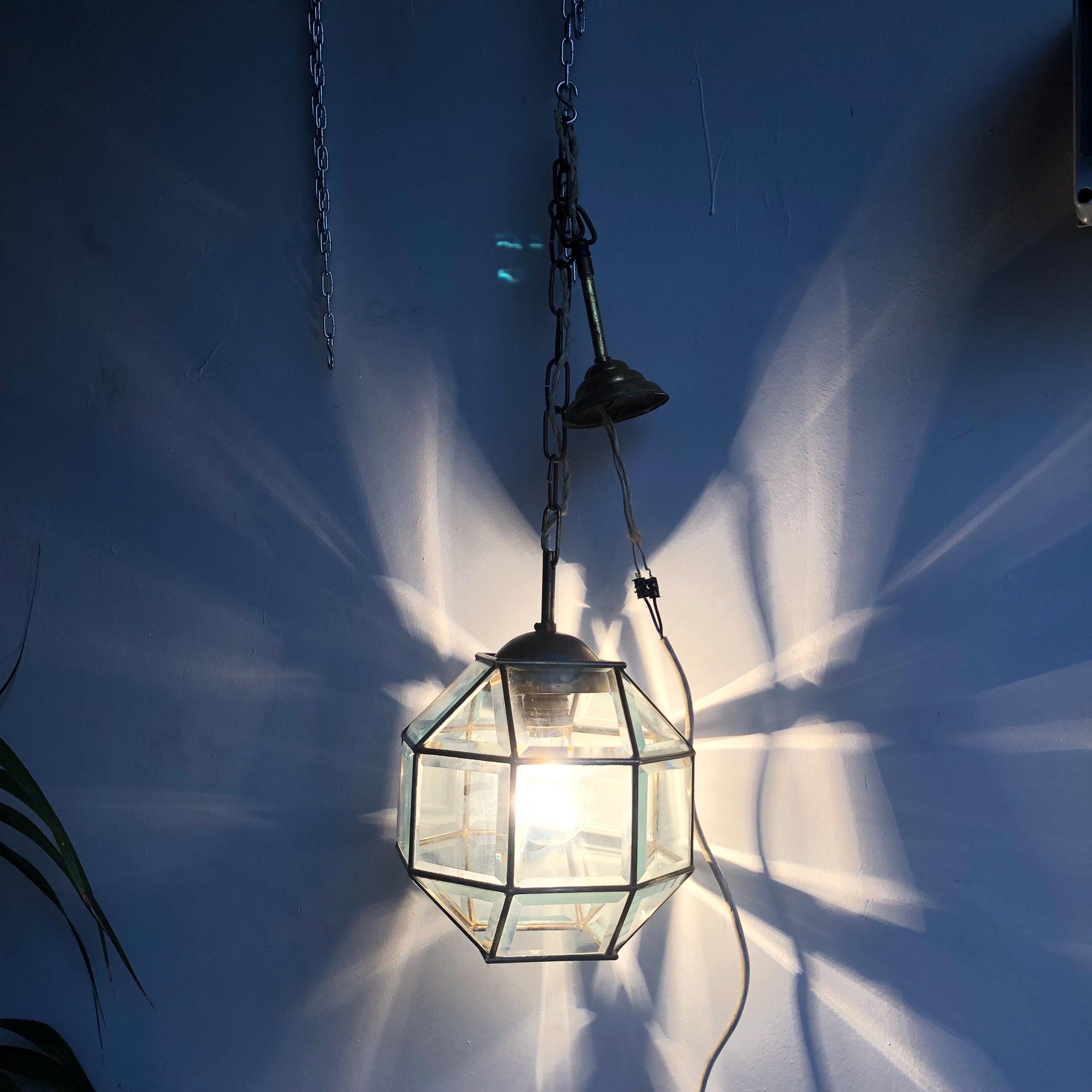 Vintage Sphere Ceiling Lamp in Brass