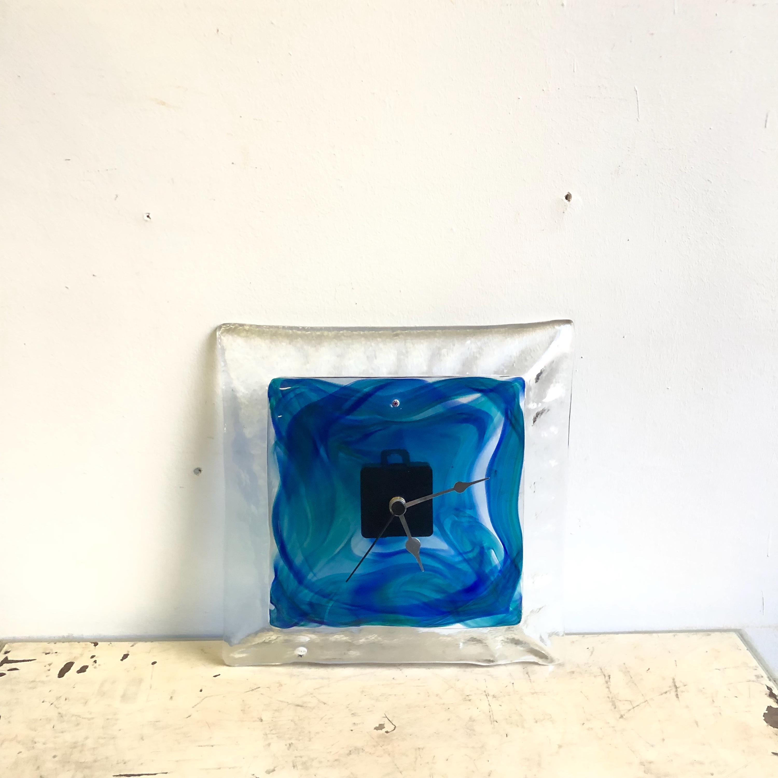 Vintage La Murrina Clock in Murano Glass