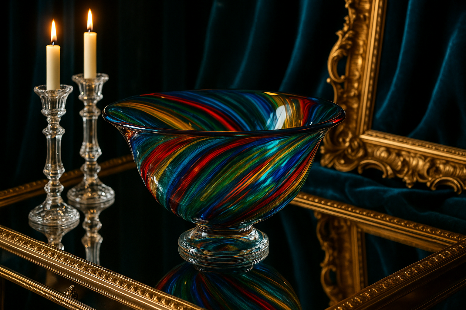 murano glass bowl, decorative idea, elegance, hollywood regency